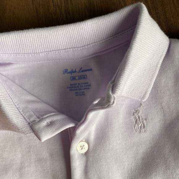 Ralph Lauren - Baby Girl's Ruffled Polo Dress & Bloomer set - Lilac color - Picture 2 of 3